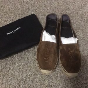 SAINT LAURENT YSL ESPADRILLES IN TAN SZ 42 EU
